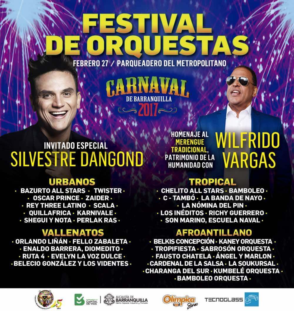 Festival de Orquestas, Carnaval de Barranquilla 2017